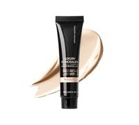 Luxury Concealer, Hyaluronic Acid & Collagen, Fully Conceals Dark Circles, Dark Spots, Redness & Blemishes, Wrinkles, Fine Lines, Natural Finish Looks, (1N Bisque)