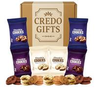 Luxury Cookie Hamper Gift Set | Chunky Milk Chocolate, White Chocolate & Triple Choc Cookies | Individually Wrapped Biscuit Treats | Tea and Biscuits Selection Box