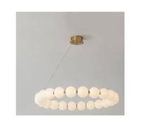 Luxury Copper LED Ceiling Pendant Light White Acrylic Spherical Pendant Light Bedroom Lighting Pendant Lights,Chandelier Light