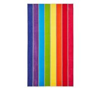 Luxury Cotton Rainbow Stripe Beach Towel 80 x 160cm