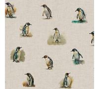 Luxury Cotton Rich Digital Printed Linen Panels & ALLOVERS Wild Life Pets - Half METRE