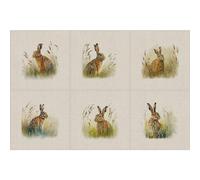 Luxury Cotton Rich Digital Printed Linen Panels & ALLOVERS Wild Life Pets - SIX Panels