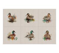 Luxury Cotton Rich Digital Printed Linen Panels & ALLOVERS Wild Life Pets - SIX Panels