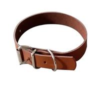 Luxury Cow Leather Pet Collar for Small and Medium Dogs Xs Brown Comfortable Fit Durable Design Stylish Pet Accessory