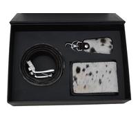 Luxury Cowhide Leather Gift Box, Belt, Wallet and Keychain, Premium Men’s Accessories Set, Celestial Leather Brand