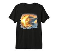 Luxury Cruise Ship Ocean Sunset Vacation Premium T-Shirt