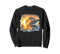 Luxury Cruise Ship Ocean Sunset Vacation Sweatshirt