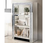 Luxury Crushed Crystal Mirrored Diamond Shelving Display unit
