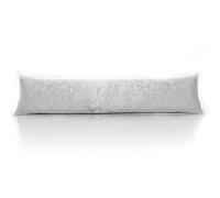 Luxury Crushed Velvet Door Draught Excluder Sausage Perfect For Retaining Heat in Colder Winter Months In Silver