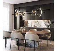 Luxury Crystal Chandelier, LED Contemporary Gold Chandeliers, Pendant Ceiling Lamp Light Fixture for Dining Room Bathroom Bedroom Living Room,Hanging Light(L120cm)