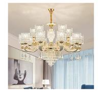 Luxury Crystal Chandeliers LED Lights for Home Decor, Elegant Hanging Lamps for Living Room, Dining Room, Villa and Lobby - French Romantic Style
