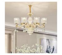 Luxury Crystal Chandeliers LED Lights for Home Decor, Elegant Hanging Lamps for Living Room, Dining Room, Villa and Lobby - French Romantic Style