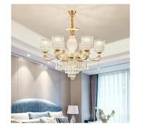 Luxury Crystal Chandeliers LED Lights for Home Decor, Elegant Hanging Lamps for Living Room, Dining Room, Villa and Lobby - French Romantic Style