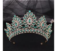 Luxury Crystal Gem Bridal Crowns Ornament Banquet Wedding Tiaras Jewelry Women's Hair Accessories H261 Gold EN8