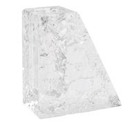Luxury Crystal Glass Vase with Glacial Ice & Wave Texture, Handcrafted Modern Flower Vase for Home Decor, Wedding Centerpiece & Tabletop Display, Rectangle & Tapered Design