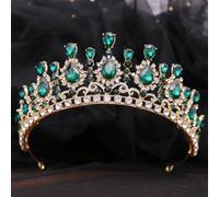 Luxury Crystal Wedding Crown Bridal Hair Accessories Women Crown Rhinestones Tiaras Bride Party Crowns Style EF Gold EN8