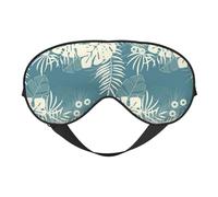 Luxury Cute Leaves Sleep Mask Night's Sleep Soft Eye Mask Adjustable Strap Works Nap Position Sleeping Aid