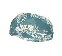 Luxury Cute Leaves Sports Headbands Moisture Wicking Athletic Terry Cloth Sweatband Sweat Absorbing Head Band