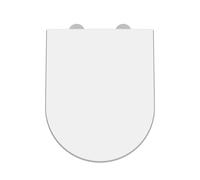 Luxury D Shape Top Fix Soft Close - White