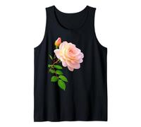 Luxury Delicate Pink Rose wth a Bud Close-up Shapes Mania Tank Top