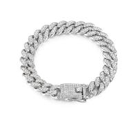 Luxury Designer Dog Collar Bling Diamond Pet Chain for Small Medium Large Dogs Cat Puppy Gold Necklace Jewelry Dog Accessories