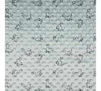 Luxury Dimple Baby Cuddle Soft Fabric Material - Dinosaurs Dusty Green