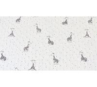 Luxury DIMPLE Baby Cuddle Soft Fabric Material - Ivory Giraffe, Sample 10cmx10cm