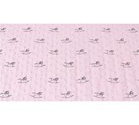 Luxury DIMPLE Baby Cuddle Soft Fabric Material - Pink Horse, 1Mtr 150cmx100cm