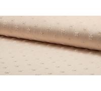 Luxury DIMPLE Stars Cuddle Soft Fabric Material - Ecru, 1Mtr 150cmx100cm