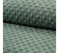 Luxury Dimple Supersoft Cuddle Fleece Fabric Material - Dusty Green, 1Mtr-150cmx100cm