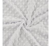 Luxury Dimple Supersoft Cuddle Fleece Fabric Material - Whitr, 1Mtr-150cmx100cm