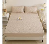 Luxury Double Fitted Sheet Set 160x200+30cm Deep Pocket 3 Piece Soft and Fluffy Bed Sheets NonIron Deep Fitted Bedsheet Set Premium Bed Linen for a Cozy Night's Sleep