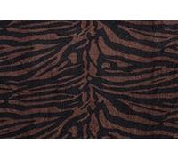 Luxury Double Sided Coral Cuddle Fleece Fabric Material - Brown Zebra, 1Mtr 150cmx100cm