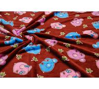 Luxury Double Sided Supersoft Cuddlesoft Fleece Fabric Material - Elephant Brown, 1Mtr 150cmx100cm