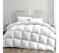 Luxury Duck Feather & Down Anti-dust Mite Duvet - Thermal Box Stitching Hotel Quality Warm Comfy Breathable Quilt 13.5/15 Tog - Single/Double/King and Super King (Double 15 Tog)