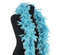 Luxury Dusty Blue Feather Boa - 80g -180cm
