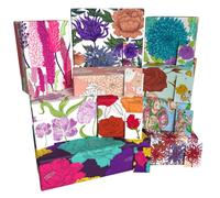Luxury ECO Gift Wrap - 10 sheets/tags - Floral Ten Pack - Birthday - Recycled & Recyclable Wrapping Paper - Re-wrapped