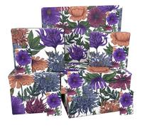 Luxury ECO Gift Wrap - 6 sheets/tags - Purple Phoebe - Birthday - Recycled & Recyclable Wrapping Paper - Re-wrapped - for Her Women Female Wife Adult