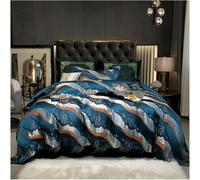 Luxury Egyptian Cotton 4Piece Bedding Set Satin Smooth Duvet Cover & Pillowcases Soft & Breathable Bed Linen for Ultimate Comfort