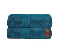 Luxury Egyptian Cotton Bath Towel - 700 GSM Ultra Absorbent & Thick - Super Soft Terry Weave - Pack of 2 - Premium Spa Quality Bathroom Towels (Blue Lagoon, 2 Bath Towels)