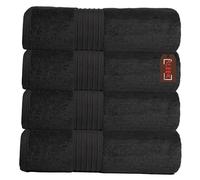 Luxury Egyptian Cotton Bath Towel - 700 GSM Ultra Absorbent & Thick - Super Soft Terry Weave - Pack of 4 - Premium Spa Quality Bathroom Towels (Charcoal, 4 Bath Towels)