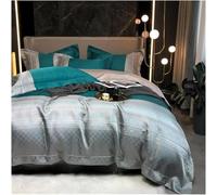 Luxury Egyptian Cotton Bedding Set 4Piece Satin Smooth Duvet Cover & Pillowcases Soft & Breathable Bed Linens for Ultimate Comfort & Elegant Bedroom Décor