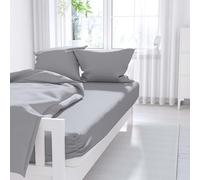 Luxury Egyptian Cotton Fitted Bed Sheet With Matching FREE 2 X PILLOW CASE Plain Dyed 100% Egyptian Cotton Bed Sheet Set (King Size, Platinum)