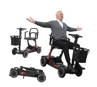 Luxury Electric Wheel Mobility,Scooter Lightweight,Magnesium-Aluminum Alloy Frame, Maximum Range of 25Km, Electromagnetic Brakes, Ultra-Lightweight Body (17Kg).Ideal for Elderly 6A