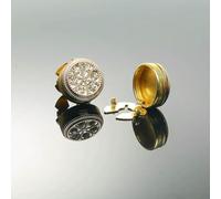 Luxury Elegant Buttons Cover Buttons Clip on Shirt Cufflinks Accessories Women Rhinestone Sleeve Button No Sew Button -Gold