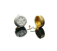 Luxury Elegant Buttons Cover Buttons Clip on Shirt Cufflinks Accessories Women Rhinestone Sleeve Button No Sew Button -Silver