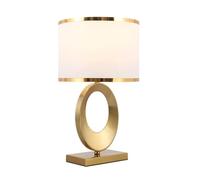 Luxury Elegant Postmodern Metal Fabric Desk Lamp for Bedroom, Living Room, Office - Great for Decoration