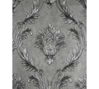 Luxury Embossed Textured Damask Vinyl Metallic Glitter Boutique Wallpaper SW1415