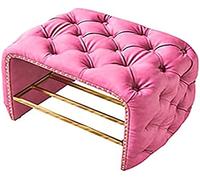 Luxury Entrance Bench, Leather Shoe Storage Padded Shoe Bench, Shoe Rack Bench Furniture Decor,Pink,100X40X46Cm(39X16X18Inch)