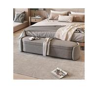 Luxury Entryway Bench for Bedroom Lightweight Storage Seat Sofa-Style Shoe Rack for Hallway Dark Gray Large Size